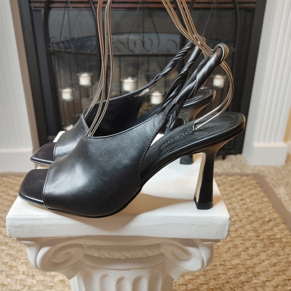 NAPOLEONI Square Toe Sling Back Sandal, BLACK 10.5 - Picture 11 of 14